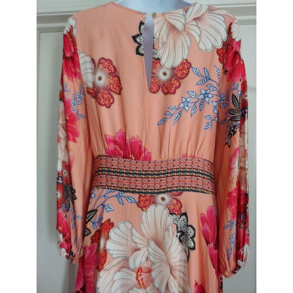 FARM RIO Women's Topanga Mini Dress Boho Floral Print S Boho - Picture 12 of 16